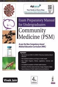 Exam Preparatory Manual for Undergraduates Community Medicine (PSM) 4/e (Paperback) | Released: 01 Jan 2022