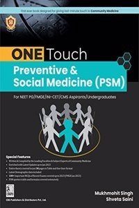 ONE TOUCH Preventive & Social Medicine (PSM) For NEET PG/ FMGE/INI-CET/CMS Aspirants / Undergraduates (PB- 2023) (Paperback) | Released: 09 Feb 2023