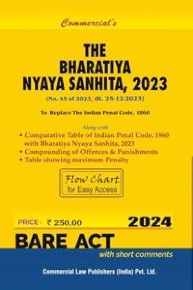 Commercial's The Bharatiya Nyaya Suraksha Sanhita, 2024 - New Criminal Law Edition Paperback - 1 January 2024 (Paperback) | Released: 29 Dec 2023